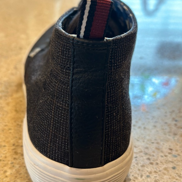 Ben Sherman Chukka boot size 8.5 fabric upper rubber outersole. Brown Plaid/Blk - Picture 15 of 16